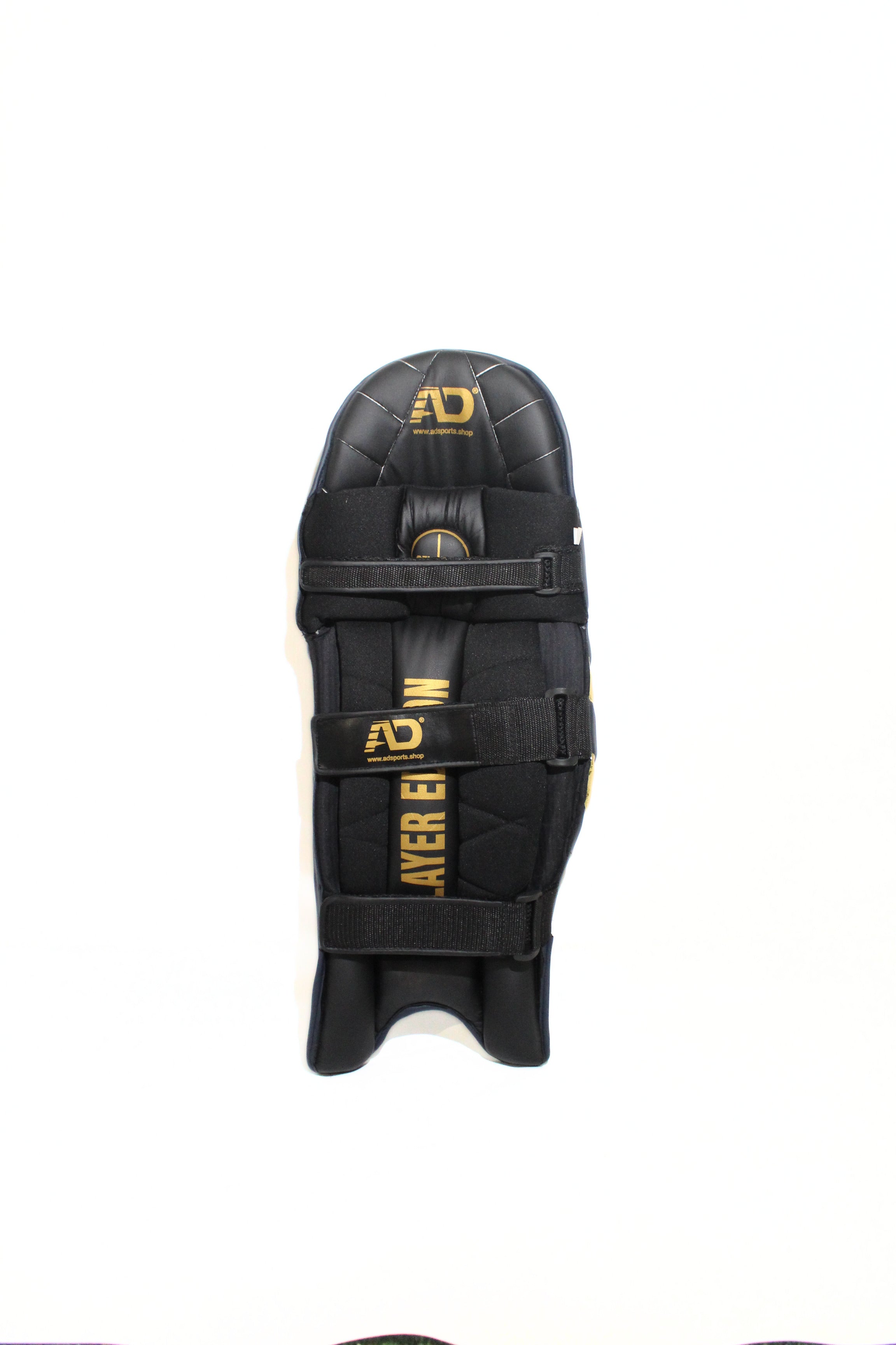 Navy Gold Batting Pads