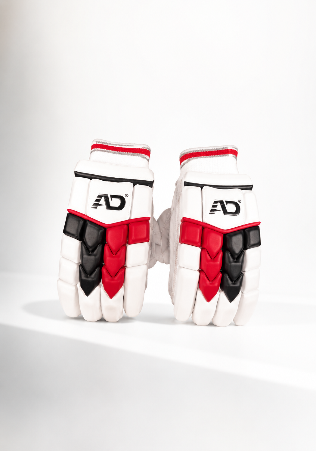 Red & Black Batting Gloves