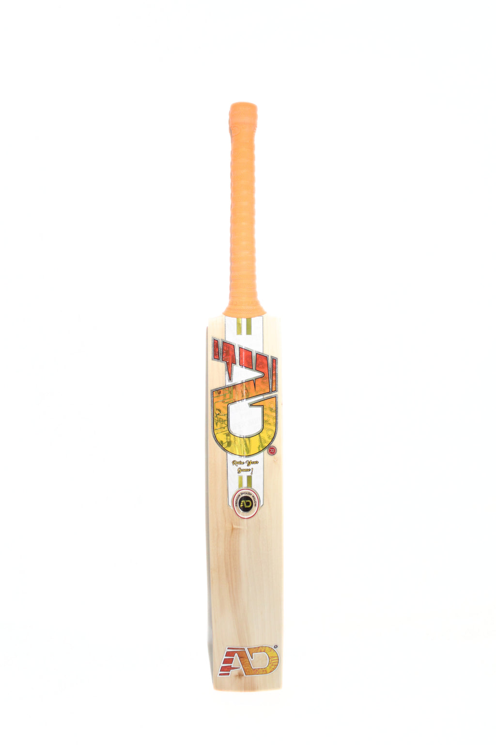 Yellow Orange Super Pro English Willow Bat