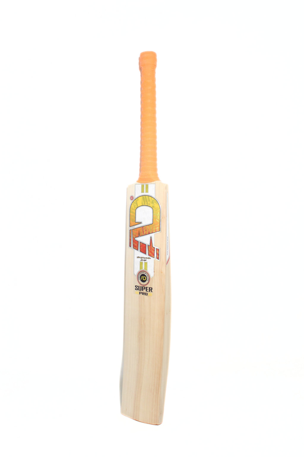 Yellow Orange Super Pro English Willow Bat