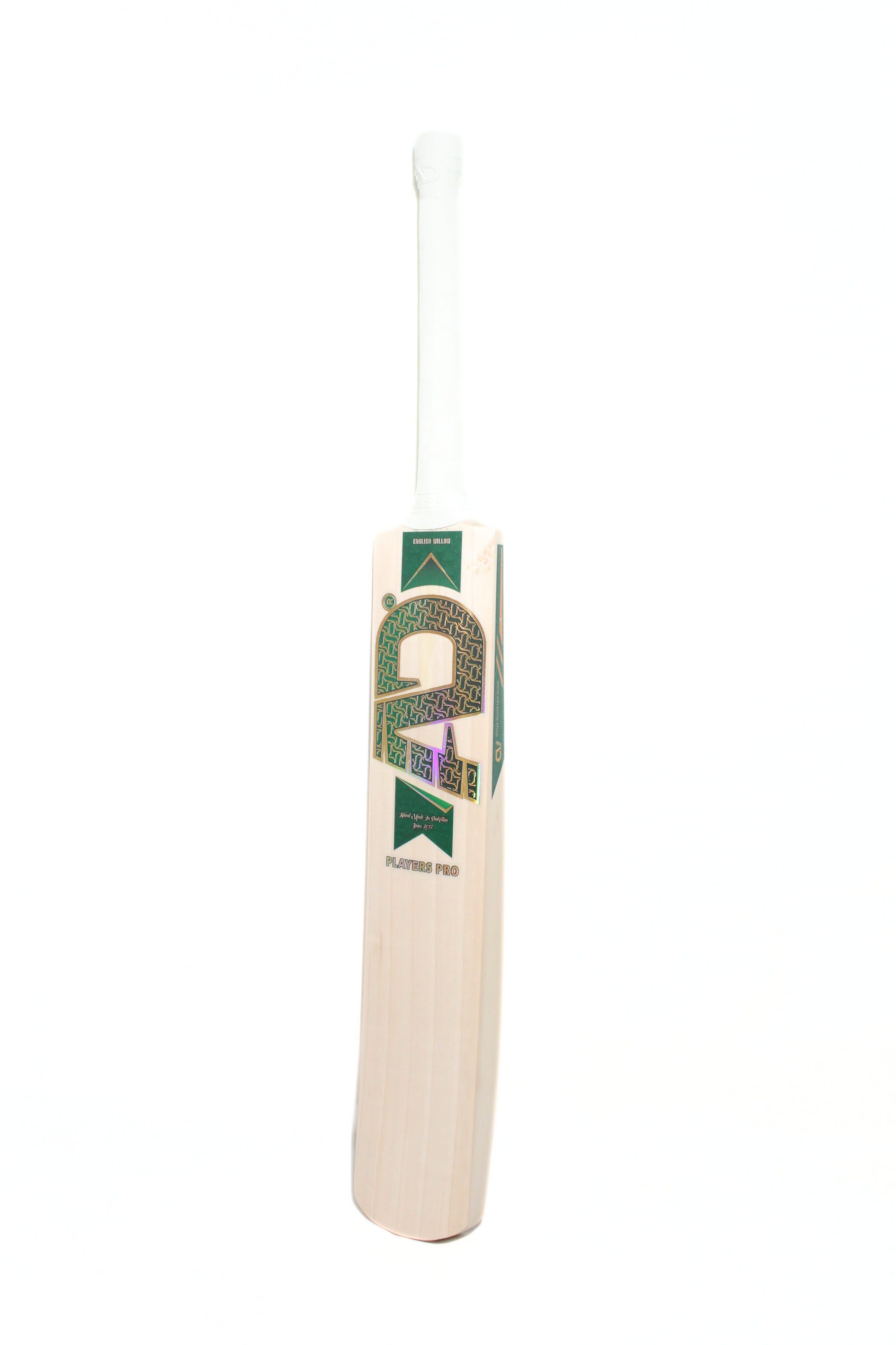 Green Gold Players Pro English Willow Round Bottom Bat