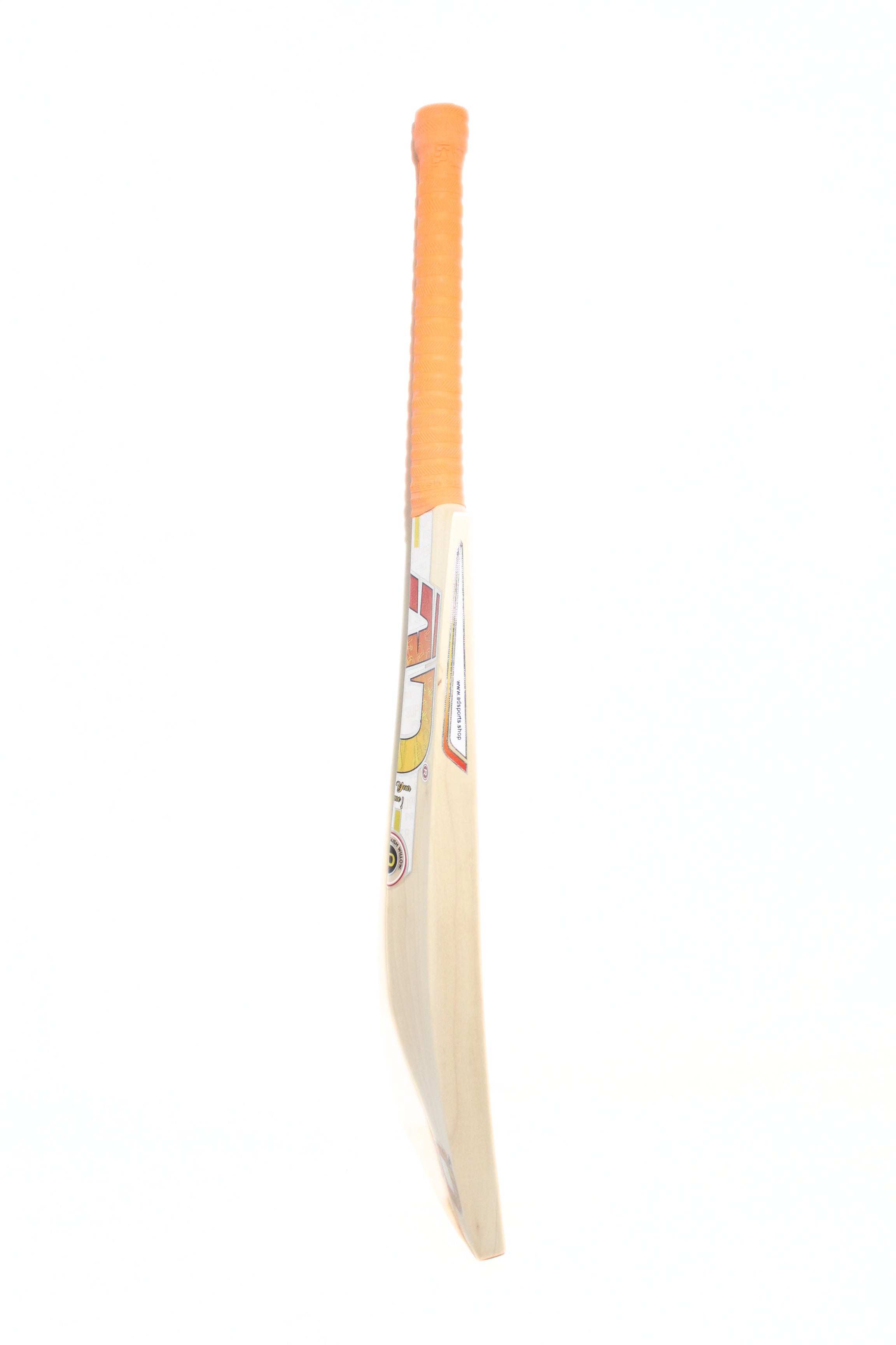 Yellow Orange Super Pro English Willow Bat