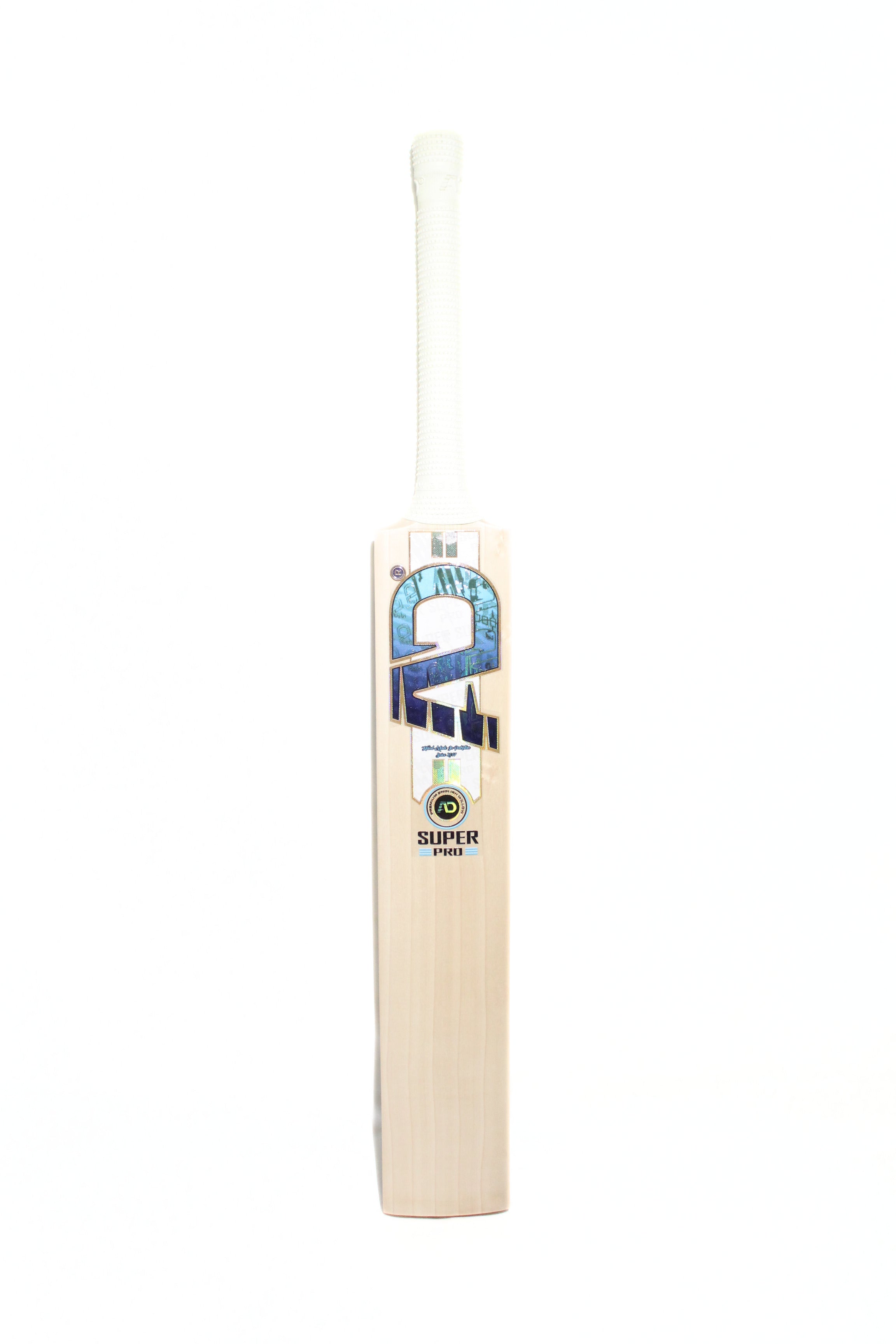 Blue White Super Pro English Willow Bat
